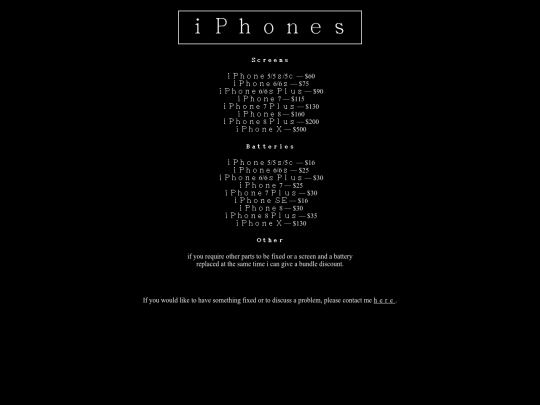 repairs/iphone screenshot