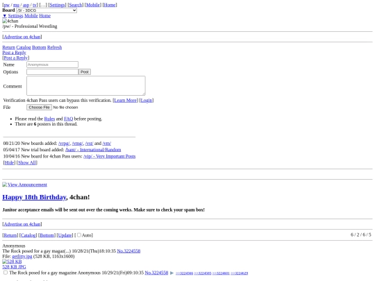 _pw_ - The Rock posed for a gay magazine - Professional Wrestling - 4chan screenshot