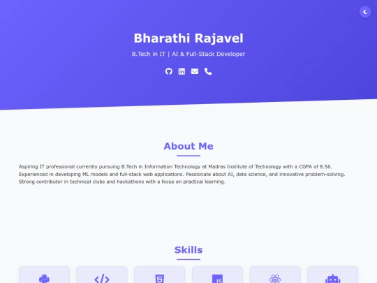 portfolio screenshot