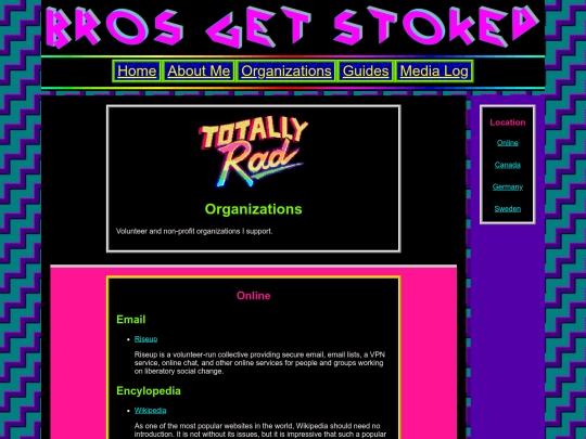 organizations screenshot