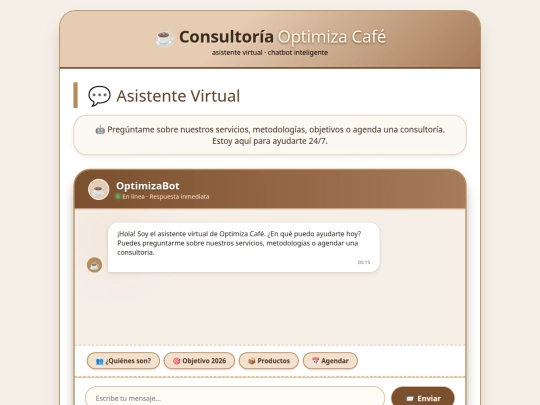 chatbot screenshot