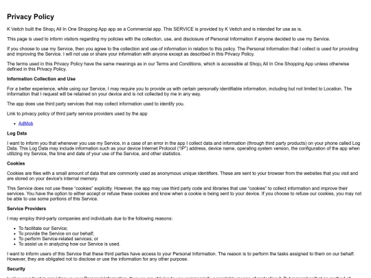 privacy_policy screenshot