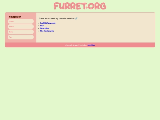links screenshot