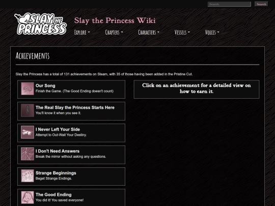 Achievements screenshot