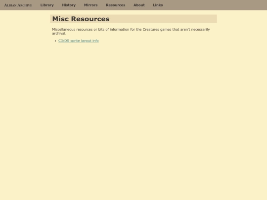 resources screenshot