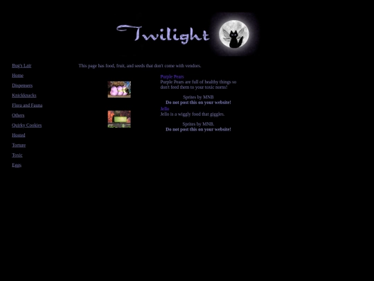 sites/Twilight/food screenshot