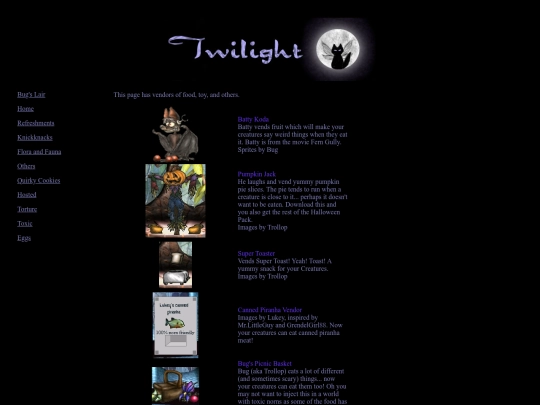 sites/Twilight/vendors screenshot