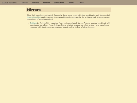 sites screenshot