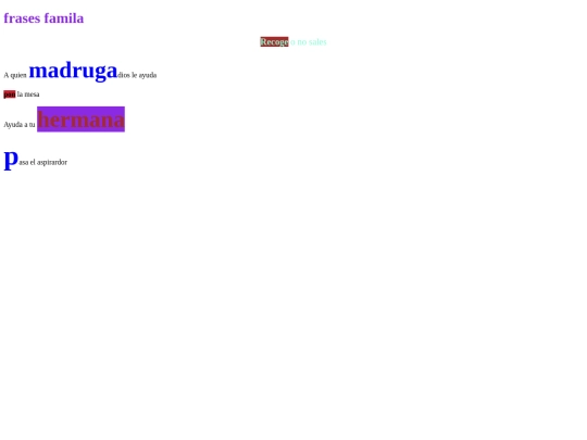 Control/frases familia screenshot