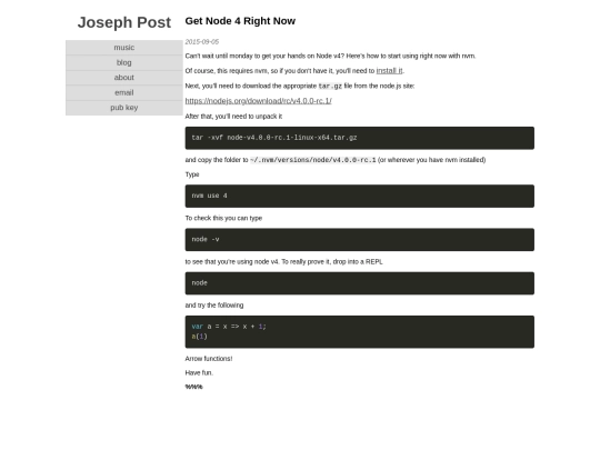 blog/node-4rc screenshot