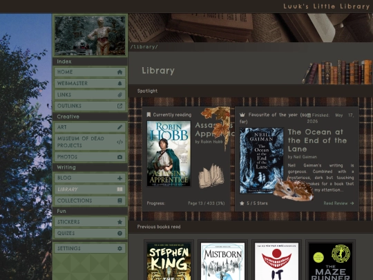 library screenshot