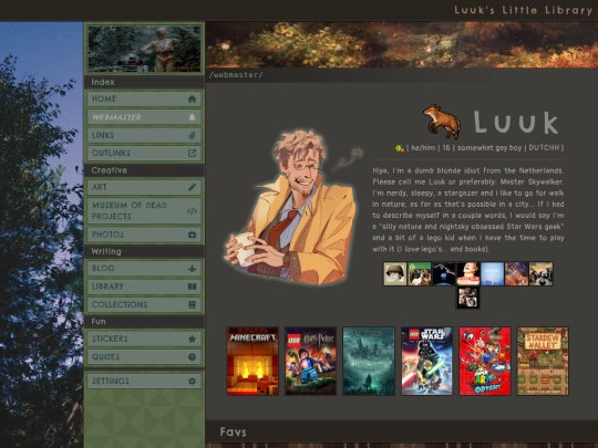 webmaster screenshot