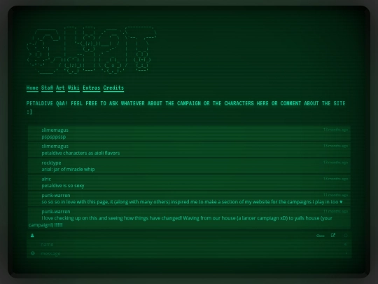 petaldive/chat screenshot