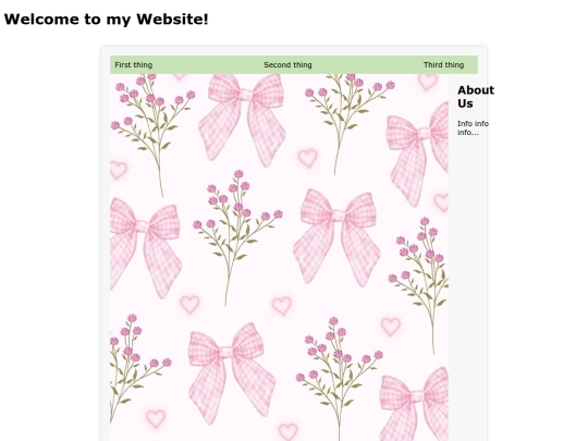 my website screenshot