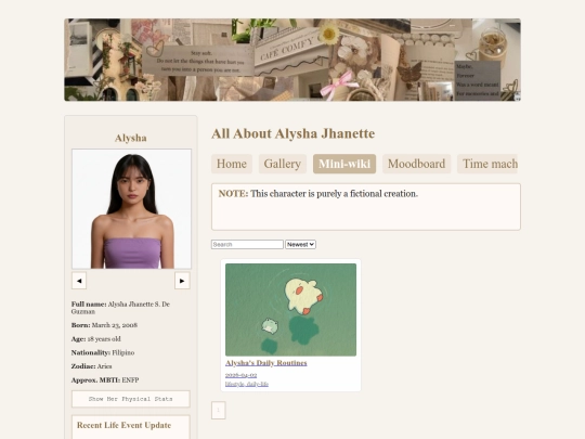 characters/alysha/mini_wiki screenshot