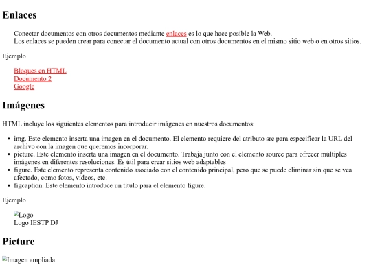 imagenes-enlaces screenshot