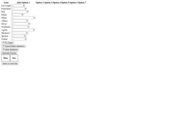 cat parent generator screenshot