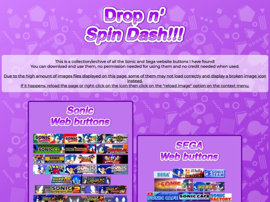 mycollection/sonicsegawebbuttons screenshot