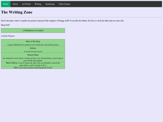 writing screenshot