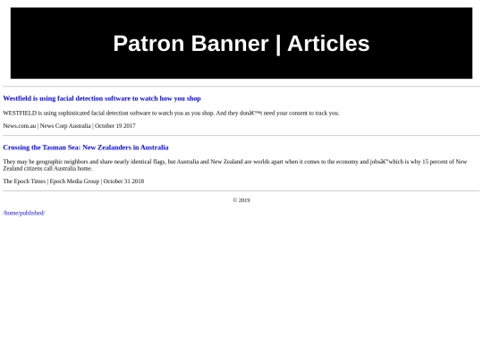 articles screenshot
