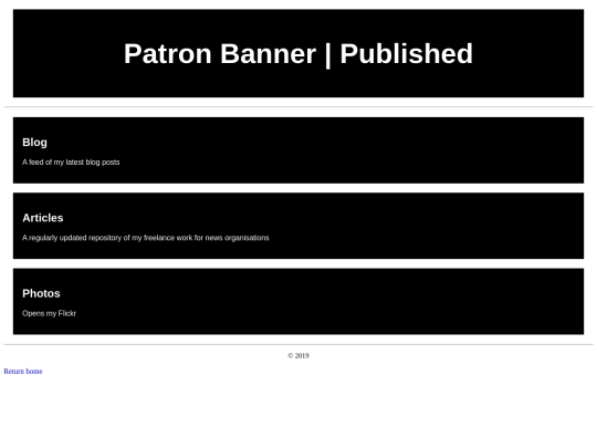 published screenshot