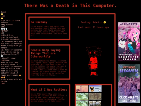 somethingdiedinthishomepage screenshot