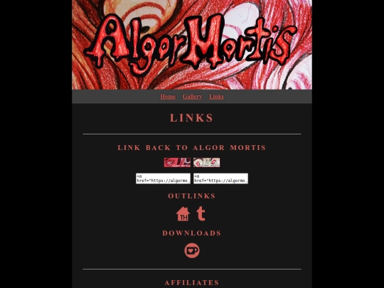 links screenshot