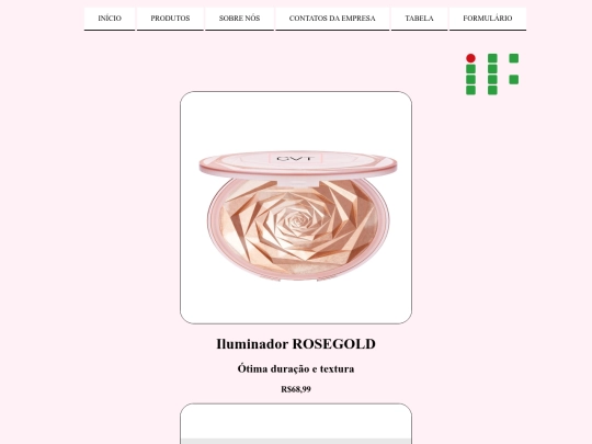 produtos screenshot