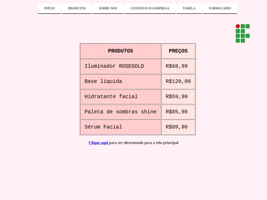 tabela screenshot