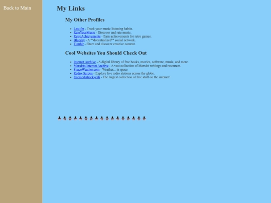 links screenshot