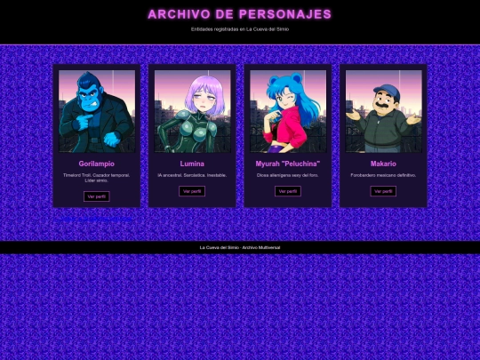 Personajes screenshot