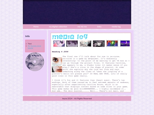 media log screenshot