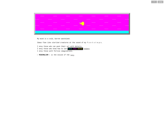 minimalism screenshot
