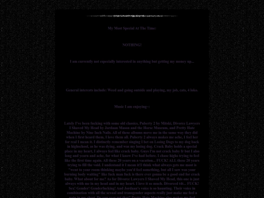 interests screenshot
