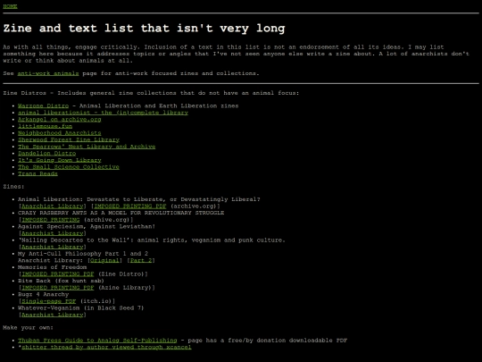 zines screenshot