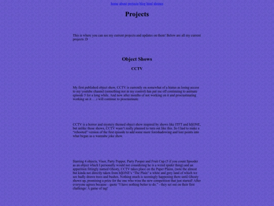 projects screenshot
