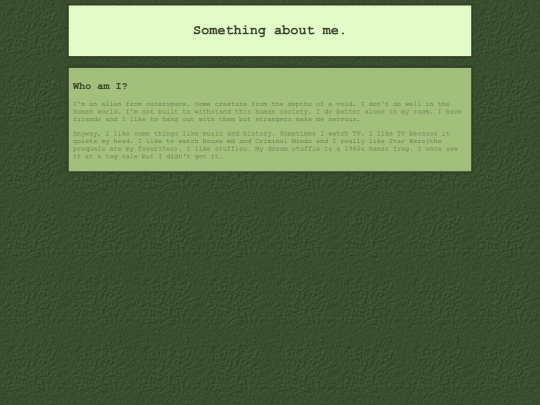 aboutme screenshot
