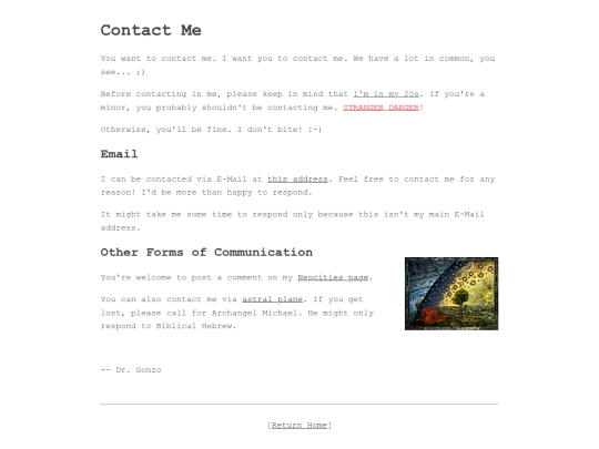 contact screenshot