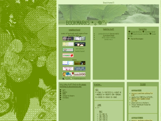 bookmarks screenshot