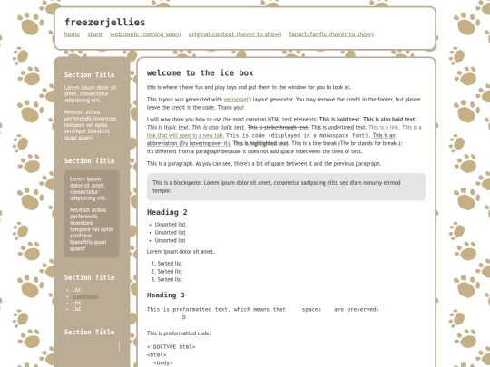 index screenshot