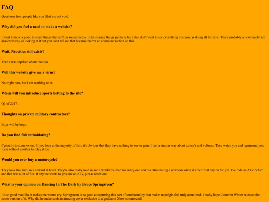 faq screenshot