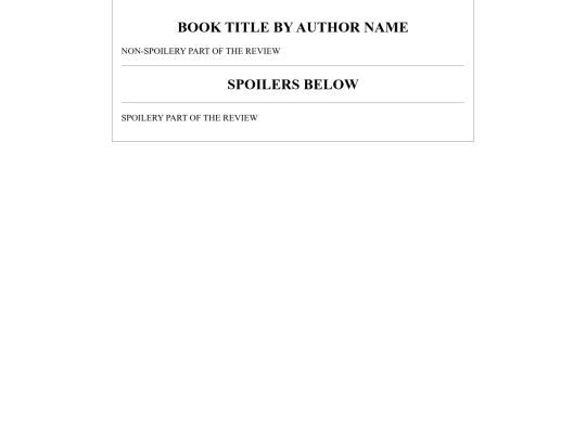 BookReviewTemplate screenshot