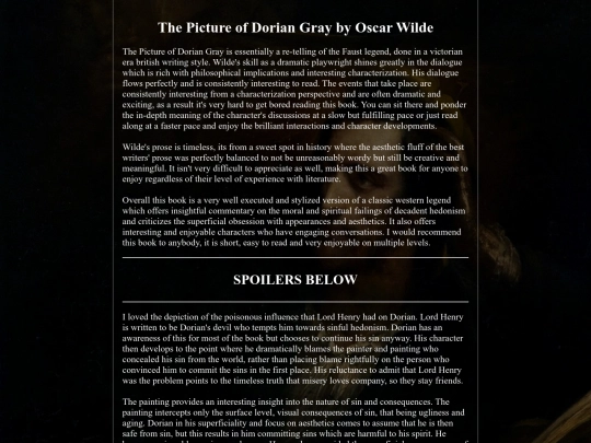 DorianGray screenshot