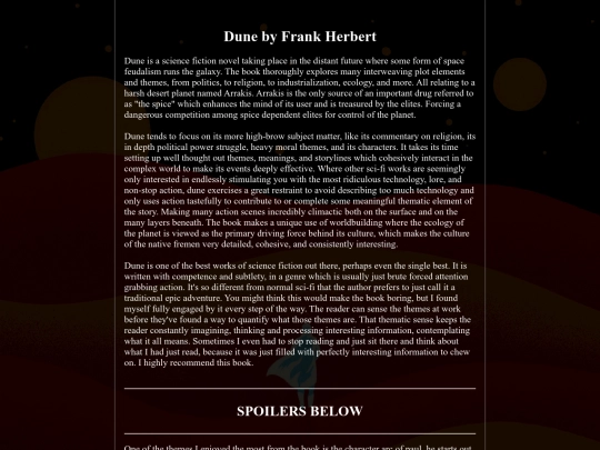 Dune screenshot