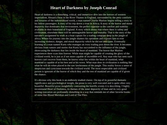 HeartOfDarkness screenshot