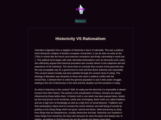 HistoricityVSRationalism screenshot