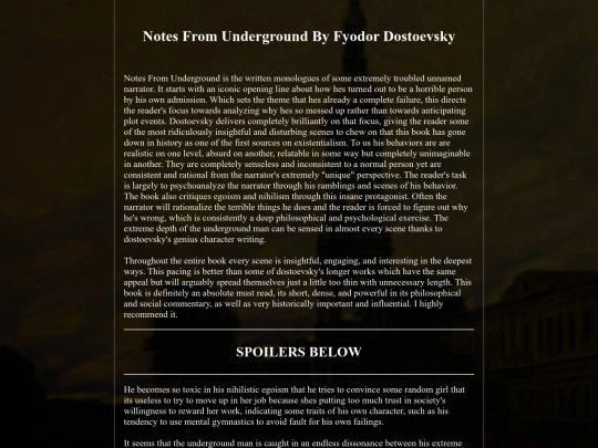 NotesFromUnderground screenshot