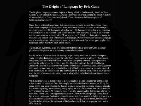 OriginOfLanguage screenshot