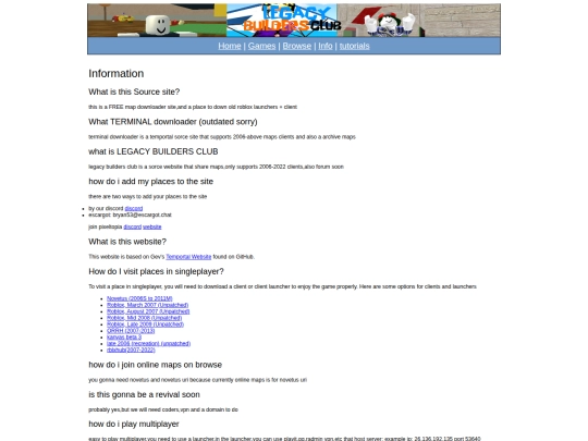 info screenshot