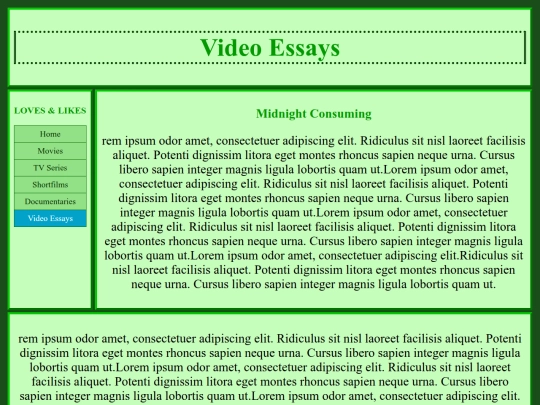 FavoriteVideoEssays screenshot